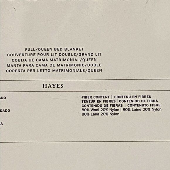 Ralph Lauren Hayes Bed Wool Blanket - Picture 9 of 9